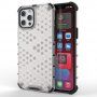 Kryt se strukturou včelí plástve pro iPhone 13 Pro Max - bílý