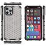 Kryt se strukturou včelí plástve pro iPhone 13 Pro Max - bílý
