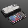 Kryt se strukturou včelí plástve pro iPhone 13 Pro Max - bílý