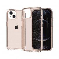 Transparentní kryt se třpytkami pro iPhone 13 mini - zlatý