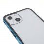 Kryt s kovovým rámečkem a s tvrzeným sklem pro iPhone 13 mini - modrý