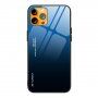 Kryt se skleněnou zadní stranou pro iPhone 13 Pro Max - modročerný