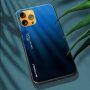 Kryt se skleněnou zadní stranou pro iPhone 13 Pro Max - modročerný