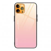 Kryt se skleněnou zadní stranou pro iPhone 13 Pro - růžovozlatý