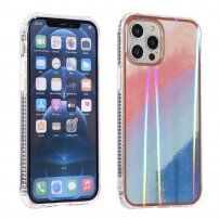 Nárazuvzdorný měňavý kryt pro iPhone 13 Pro - růžovomodrý