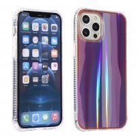 Nárazuvzdorný měňavý kryt pro iPhone 13 Pro - tmavě fialový