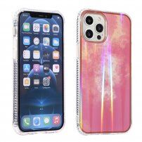 Nárazuvzdorný měňavý kryt pro iPhone 13 Pro - tmavě růžový