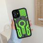 Nárazuvzdorný kryt se vzorem kamufláže pro iPhone 12 - neonově zelený
