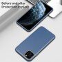 Nárazuvzdorný kryt s texturou kůže pro iPhone 11 Pro Max - modrý