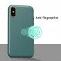 Nárazuvzdorný kryt s texturou kůže pro iPhone X / XS - zelený