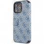 Guess 4G Metal Logo flipové pouzdro pro iPhone 13 Pro Max - modré