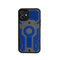 Nárazuvzdorný kryt se vzorem kamufláže pro iPhone 12 - modrý