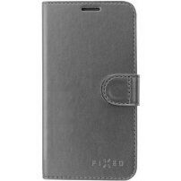 FIXED FIT Shine flipové pouzdro pro iPhone 13 - antracitové