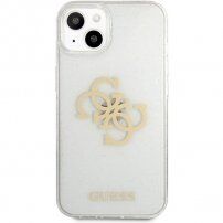 Guess Big 4G Full Glitter kryt pro iPhone 13 - čirý