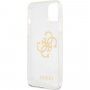 Guess Big 4G Full Glitter kryt pro iPhone 13 - čirý