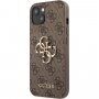 Guess 4G Metal Logo kryt pro iPhone 13 mini - hnědý
