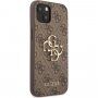 Guess 4G Metal Logo kryt pro iPhone 13 mini - hnědý