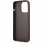 Guess 4G Printed Stripe kryt pro iPhone 13 Pro Max - hnědý