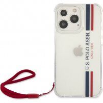 U.S. Polo Vertical Stripes kryt pro iPhone 13 Pro Max - čirý