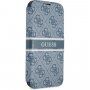 Guess 4G Printed Stripe flipové pouzdro pro iPhone 13 mini - modré