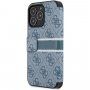 Guess 4G Printed Stripe flipové pouzdro pro iPhone 13 Pro - modré