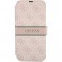 Guess 4G Printed Stripe flipové pouzdro pro iPhone 13 Pro - růžové
