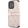 Guess 4G Printed Stripe flipové pouzdro pro iPhone 13 Pro Max - růžové
