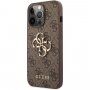 Guess 4G Metal Logo kryt pro iPhone 13 Pro Max - hnědý