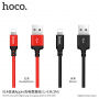 HOCO opletený nabíjecí kabel pro Apple iPhone / iPad / iPod - 1m - černý