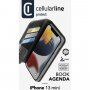 Cellularline Book Agenda 2 flipové pouzdro pro iPhone 13 mini - černé