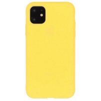 Kryt z měkkého plastu pro iPhone 13 - žlutý
