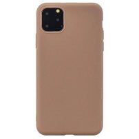 Kryt z měkkého plastu pro iPhone 13 - hnědý