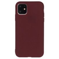 Kryt z měkkého plastu pro iPhone 13 Pro Max - vínový