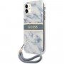 Guess Marble Stripe kryt pro iPhone 11 - modrý