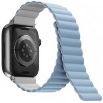 UNIQ Revix oboustranný řemínek pro Apple Watch 42mm / 41mm / 40mm / 38mm - bílomodrý
