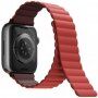 UNIQ Revix oboustranný řemínek pro Apple Watch 42mm / 41mm / 40mm / 38mm - vínovočervený