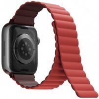 UNIQ Revix oboustranný řemínek pro Apple Watch 42mm / 41mm / 40mm / 38mm - vínovočervený