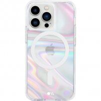 Case Mate Soap Bubble holografický kryt s MagSafe pro iPhone 13 Pro - čirý