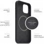 FIXED MagFlow silikonový kryt s MagSafe pro iPhone 13 mini - černý