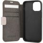 Guess 4G Printed Stripe flipové pouzdro pro iPhone 13 - růžové
