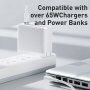Baseus nabíjecí kabel - USB-C na MagSafe 1 (tvar L) pro MacBook - 2 m - bílý