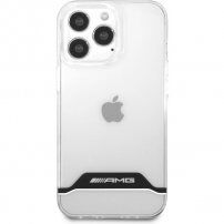 AMG White Stripes kryt pro iPhone 13 Pro Max - čirý