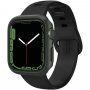Spigen Thin Fit pouzdro pro Apple Watch 45mm - tmavě zelené