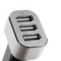 iFans výkonná nabíječka do auta (5.1A) se třemi USB porty pro Apple iPhone / iPad / iPod - černo-stříbrná
