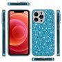 Ochranný kryt s flitry pro iPhone 13 Pro - růžovozlatý