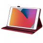 Elegantní pouzdro s prostorem na karty pro iPad 9,7" (2017/2018) / Air 1 / 2 / Pro 9,7" - červené