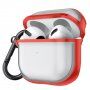 Ochranný obal s karabinou pro AirPods 3 - červený