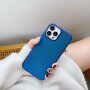 Ochranný mrazivě třpytivý kryt pro iPhone 12 Pro Max - modrý