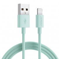 Joyroom opletený datový a nabíjecí kabel USB-A / Lightning pro iPhone / iPad / iPod / AirPods - 2 m - zelený