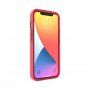 Ochranný transparentní kryt se vzorem křížků pro iPhone 13 Pro Max - červený